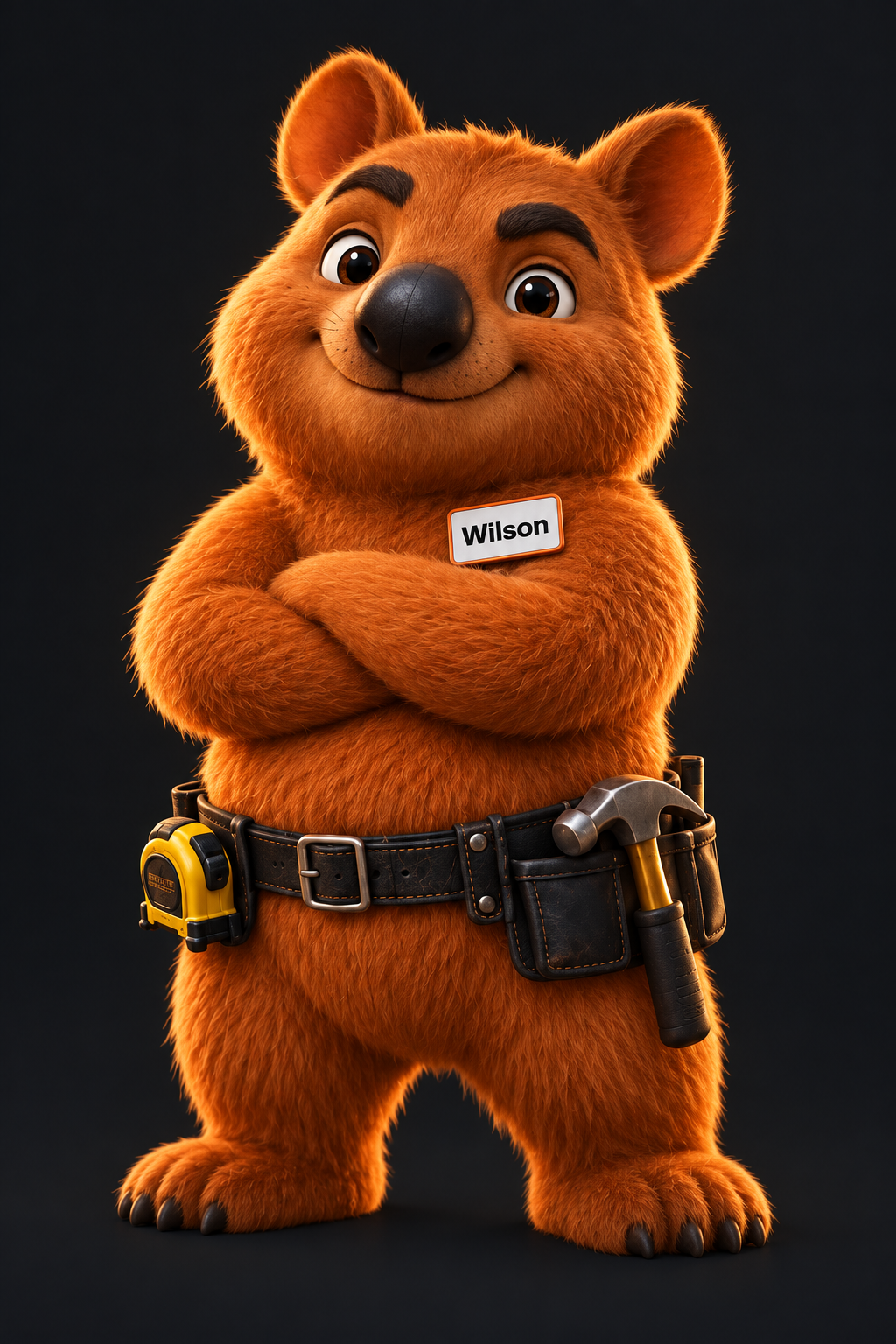 Wilson, Wombid’s orange wombat AI assistant